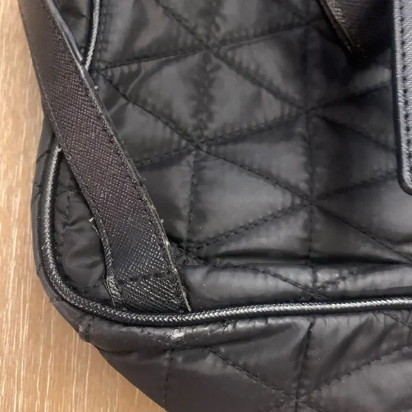 Kate Spade Black Quilted Backpack with Gold Details - Picture 5 of 16